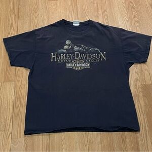 Harley-Davidson Men XL Black Short Sleeve T-shirt Eureka Springs Arkansas Biker